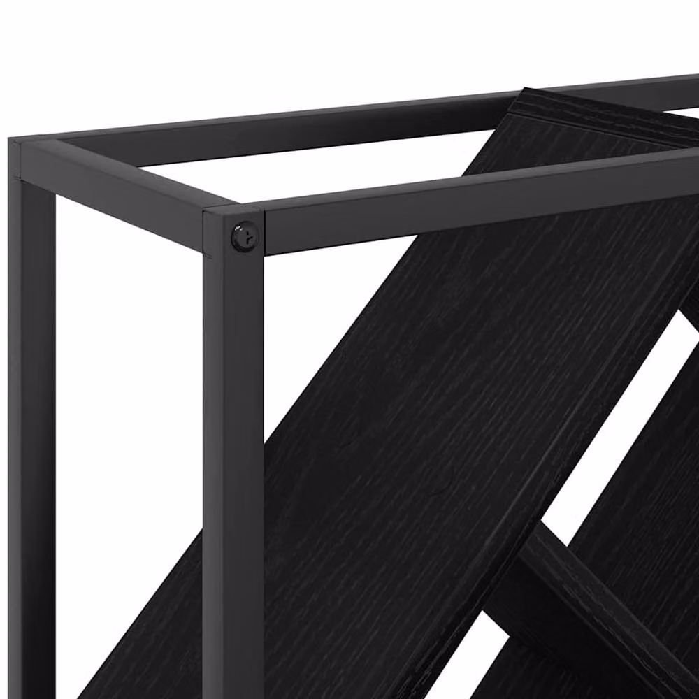 Berkfield Home Modern Wine Rack in Black Oak, W/D/H: 51 x 18 x 52.5 cm – 6