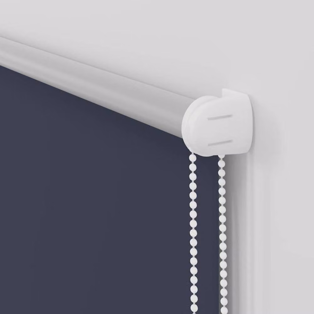 Berkfield Home Marine Blackout Roller Blind, Blue Polyester, W: 70 cm, H: 210 cm – 2