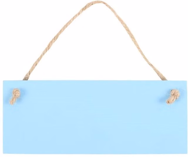 KDMK Somerset Is My Happy Place Typography Wall Sign in Sky Blue