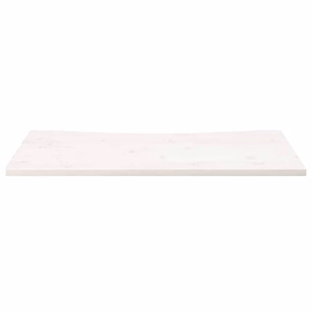 Berkfield Home White Lacquered Solid Wood Pine Desk Top, W: 110 cm, D: 60 cm, H: 2.5 cm – 2