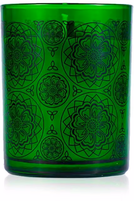 Spa Ceylon Lemongrass Mandarin Aromaveda Natural Green Candle, 200g