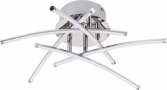 Marais Silver LED Ceiling Bar Light in Chrome and Silver