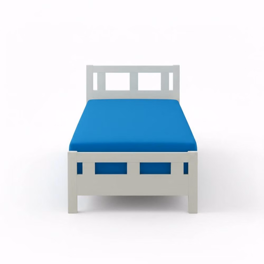 Snug City Flannelette Cot Bed Fitted Sheet in Petrol Blue, W/D/H: 70 x 140 x 15 cm – 2