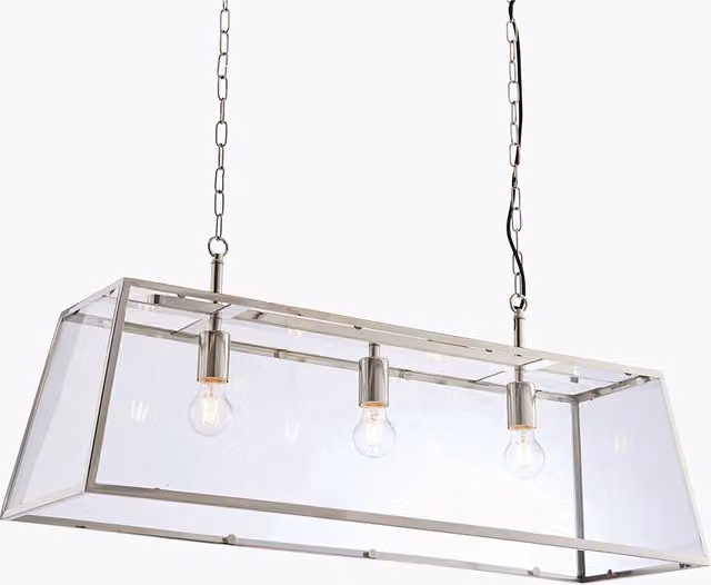 Perch & Parrow Siobhan Large Retro Pendant Light in Silver