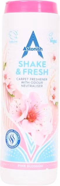 Astonish Shake and Fresh Carpet Freshener - Pink Blossom