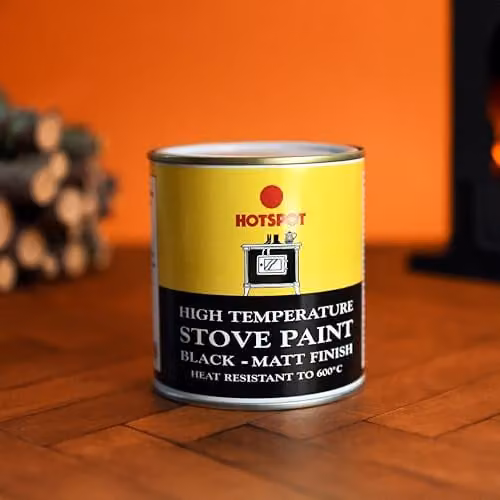 Hotspot Matt Black High Temperature Heat Resistant Stove Paint for Metal Surfaces, 250ml – 4