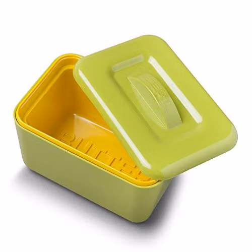Zeal Melamine Insulated Butter Dish with Lid in Green – 1