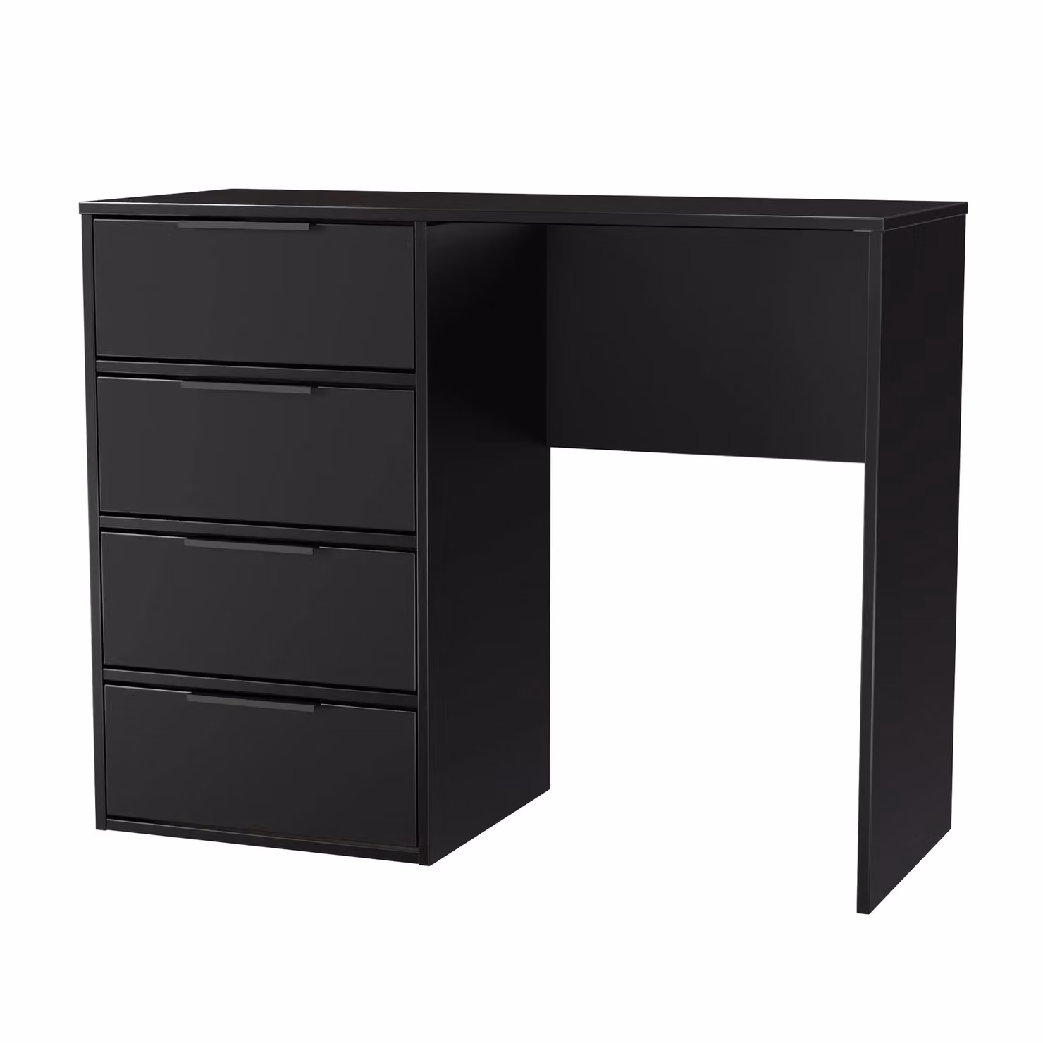 Ready Assembled 2 U Fuji 4 Drawer Vanity in Black – 2