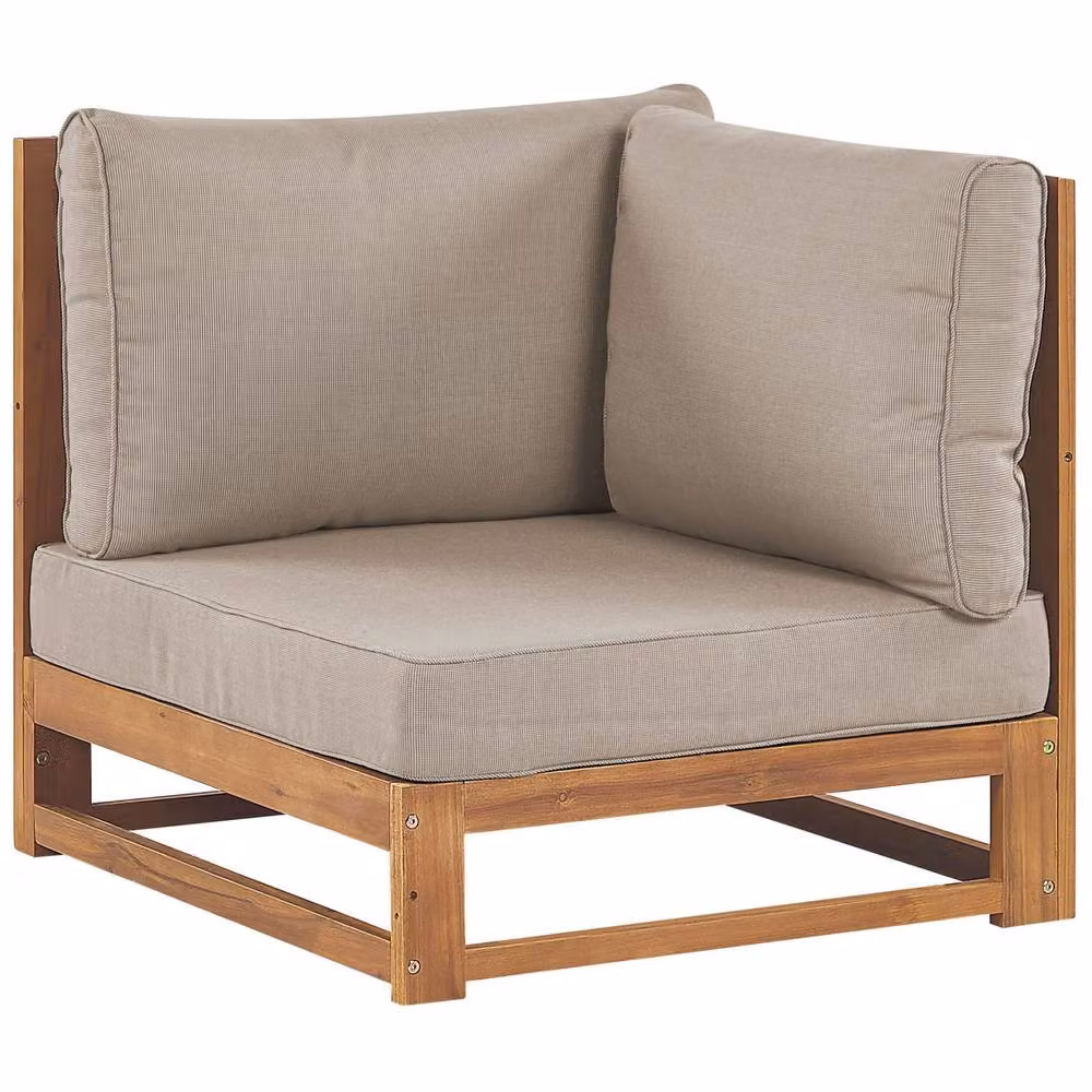Wyld and Coco Acacia Modular 4-Seater Set with Coffee Table in Light Brown – 3