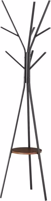 Havendro Black Metal Free Standing Coat Rack with Shelf, Height: 180 cm – 1