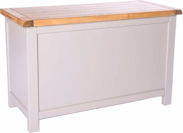 Cabinet Bits Argenta Light Grey Waxed Pine Blanket Box Ottoman