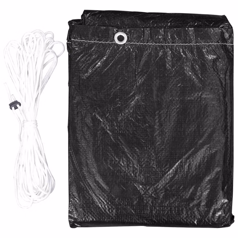 Berkfield Home Water Repellent Swing Bench Covers, 2 Pack, Black, W/D/H: 255 x 145 x 170 cm – 4