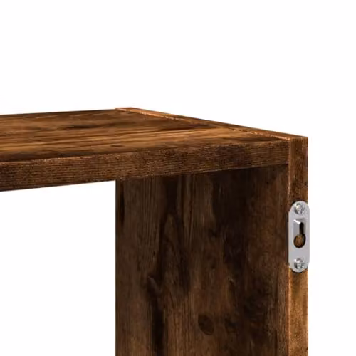 vidaXL Wall Shelf in Smoked Oak, W/D/H: 100 x 25 x 50 cm – 4