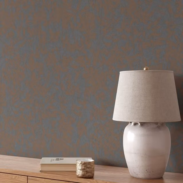 Erismann Botanical Floral Modern Grey Pre-pasted Vinyl Wallpaper