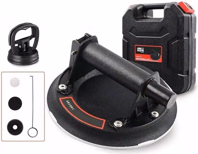 SPETLEK Heavy Duty Vacuum Suction Cup Glass Lifter in Black