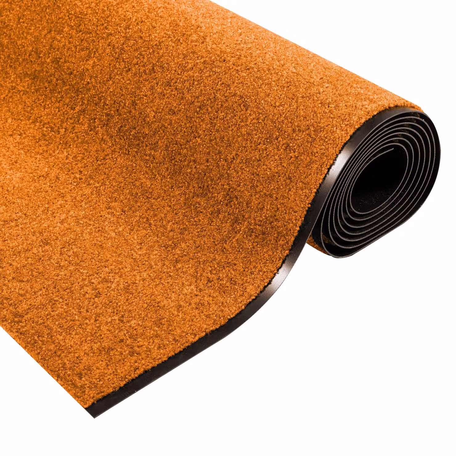 Berkfield Home Orange and Black Non-Slip Washable Polyamide Doormat W: 120 cm, D: 350 cm – 4