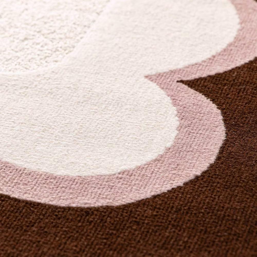 Sweekeek Pink and Brown Abstract Indoor Rug, W: 120 cm, D: 170 cm – 4