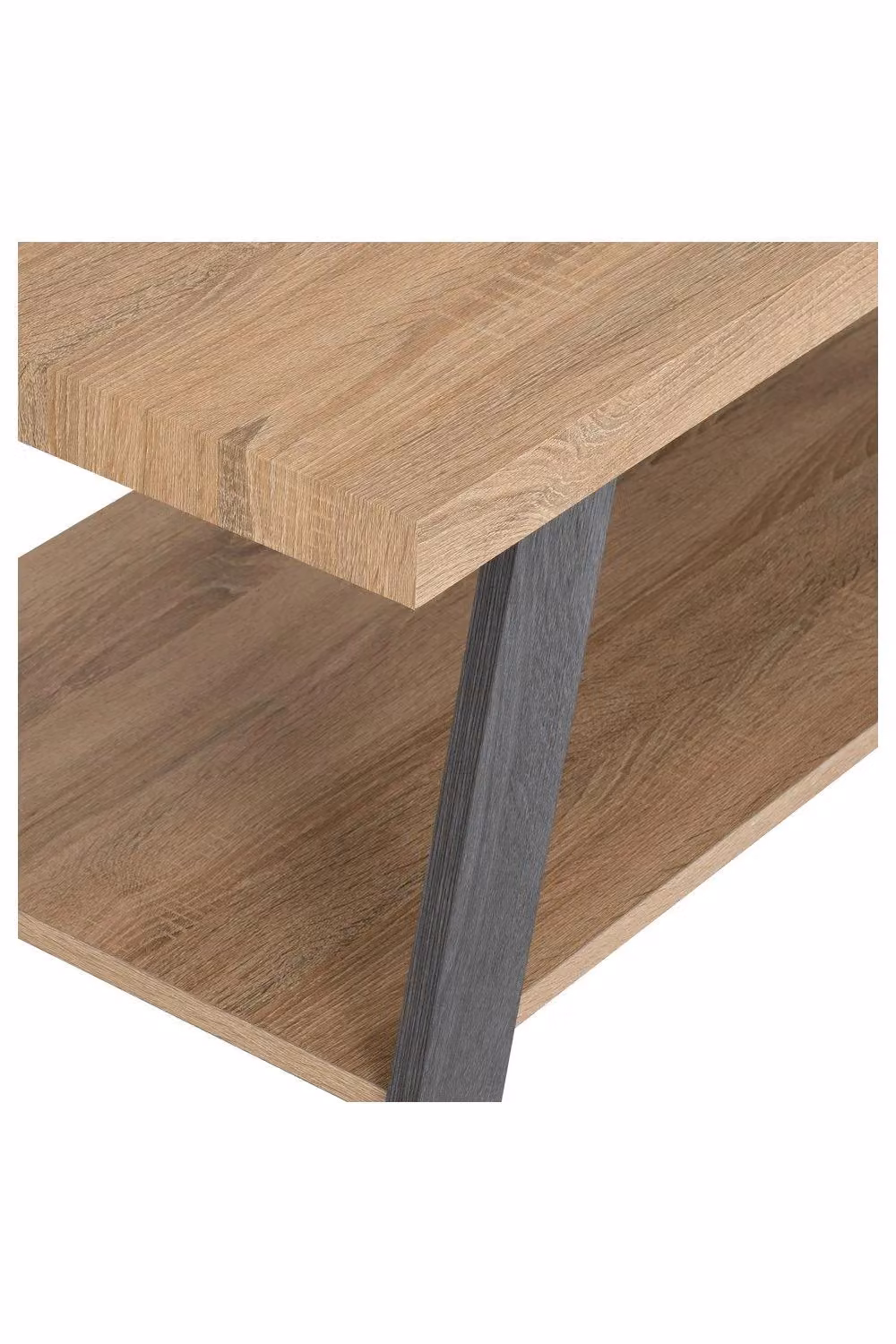 Seconique Eddie Rectangular Coffee Table in Oak and Grey – 5