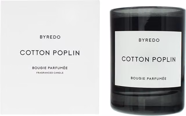 Byredo Pillar Fragranced Candle in White and Black, H 13.5 cm, W 10 cm