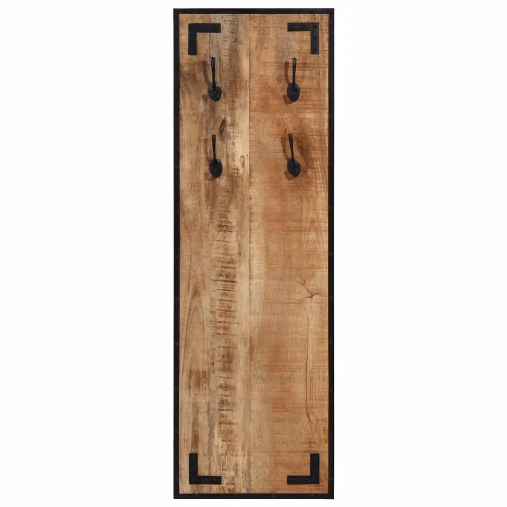 Berkfield Home Mango Wood Coat Rack in Brown, W/D/H: 35 x 8 x 110 cm – 2