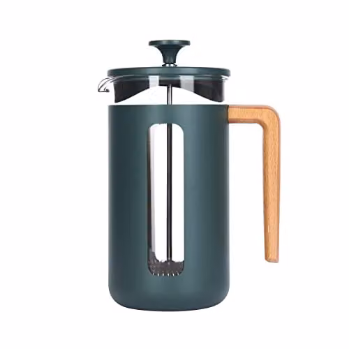 La Cafetiere Pisa Green Stainless Steel 8 Cup French Press Cafetiere – 1