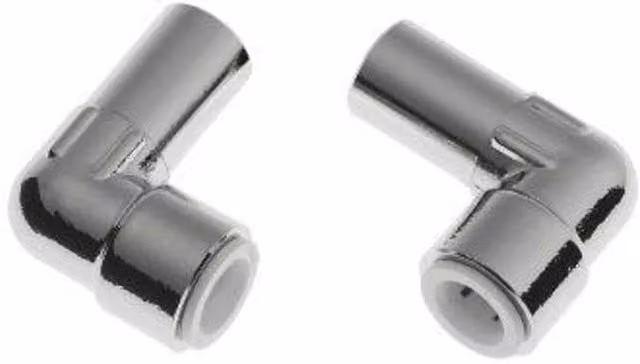 McAlpine Classic Pushfit Radiator Elbow 10 x 15mm PFP-ELB1 Reducing Push-Fit in Silver