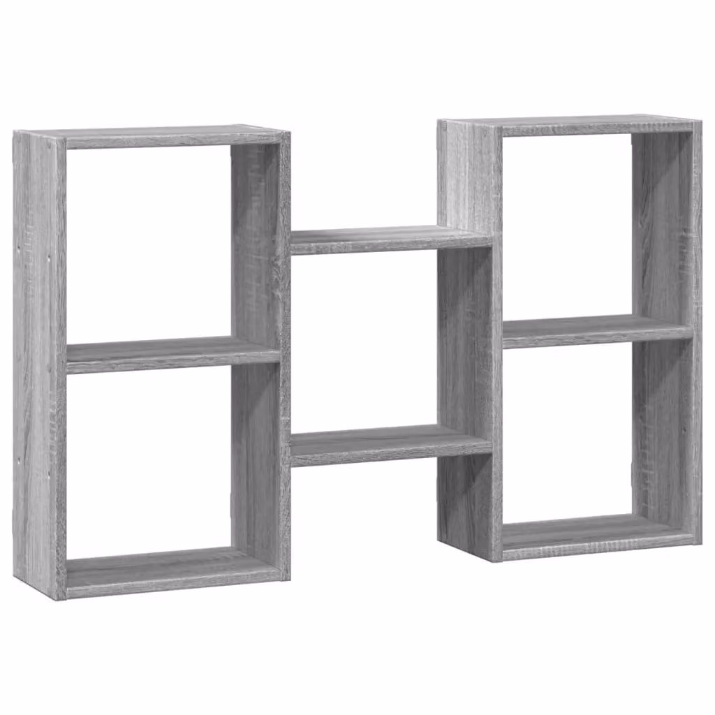 Berkfield Home Wall Shelf in Grey Sonoma, W: 96 cm, D: 18 cm, H: 60 cm – 2
