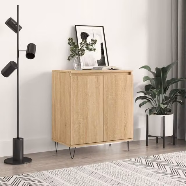 Berkfield Home Sonoma Oak Sideboard in Brown, W/D/H: 60 x 35 x 70 cm – 1
