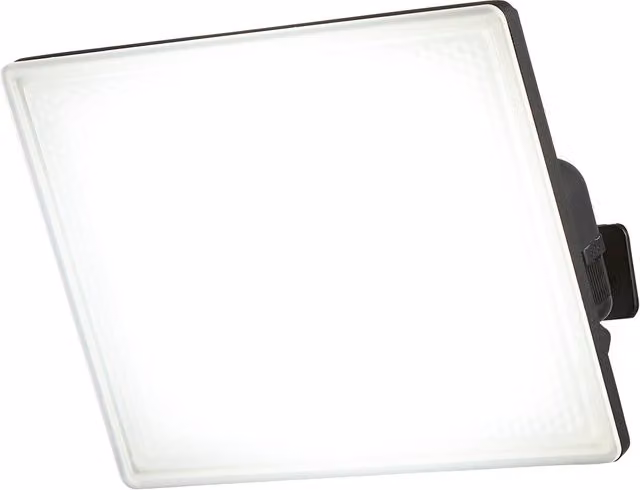 Litecraft Akos LED Outdoor Slimline Floodlight, Black, W/D/H: 12.5 x 12.5 x 9.5 cm