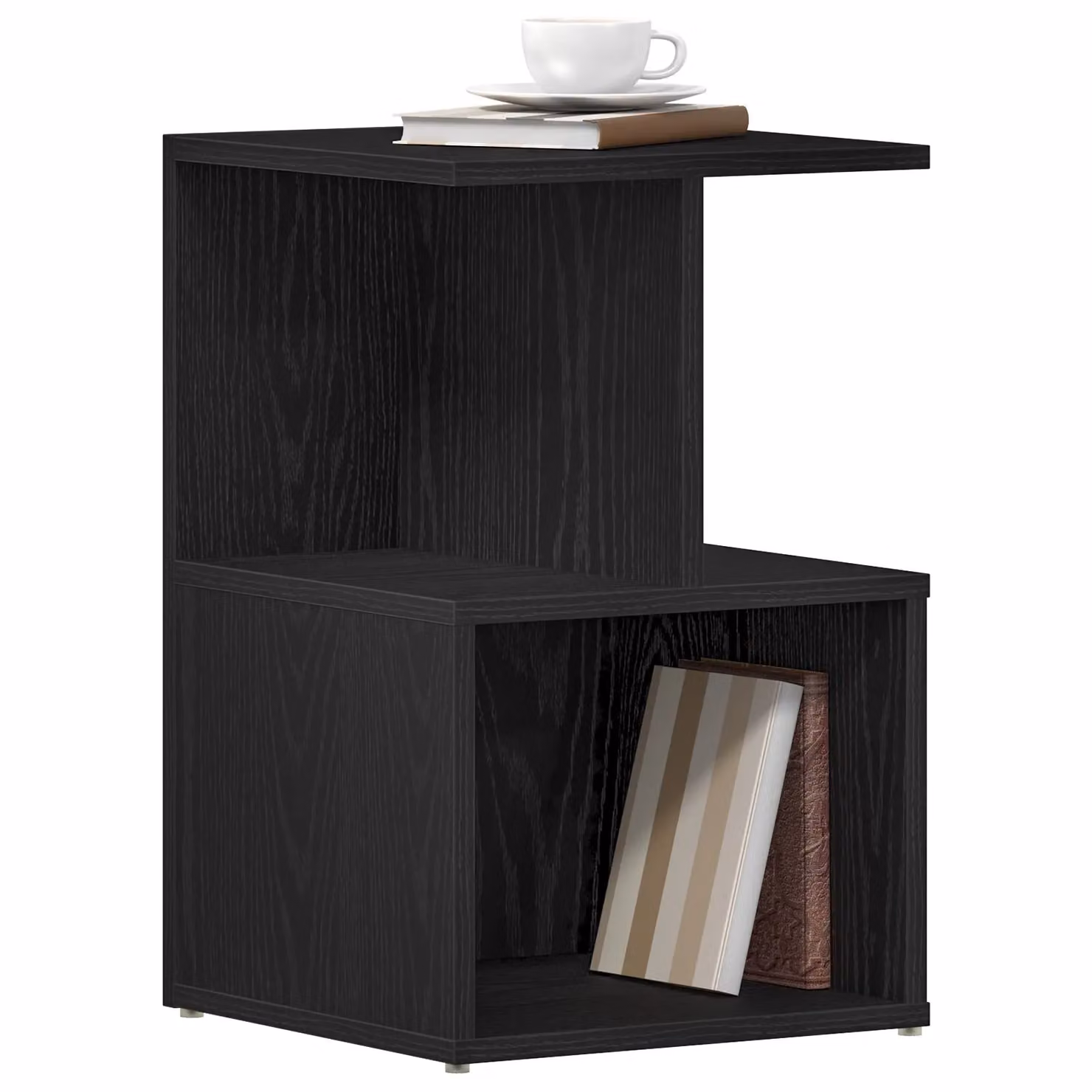 Berkfield Home Set of 2 Black Oak Nightstands, W/D/H: 35 x 35 x 55 cm – 2