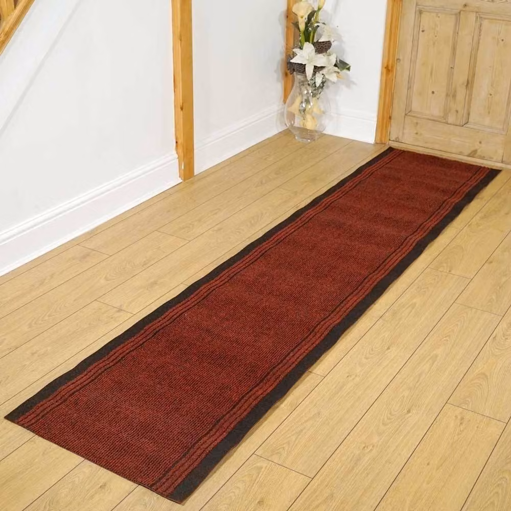 runrug Inca Hallway Carpet Runner Rug in Red, W: 66 cm, L: 270 cm – 4