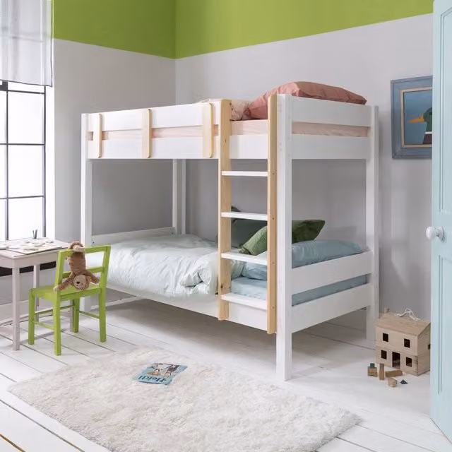 Noa and Nani Una Bunk Bed with Asana Trundle in White