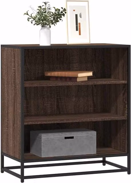 Berkfield Home Industrial Sideboard in Brown Oak, W/D/H: 68 x 35 x 76 cm – 1