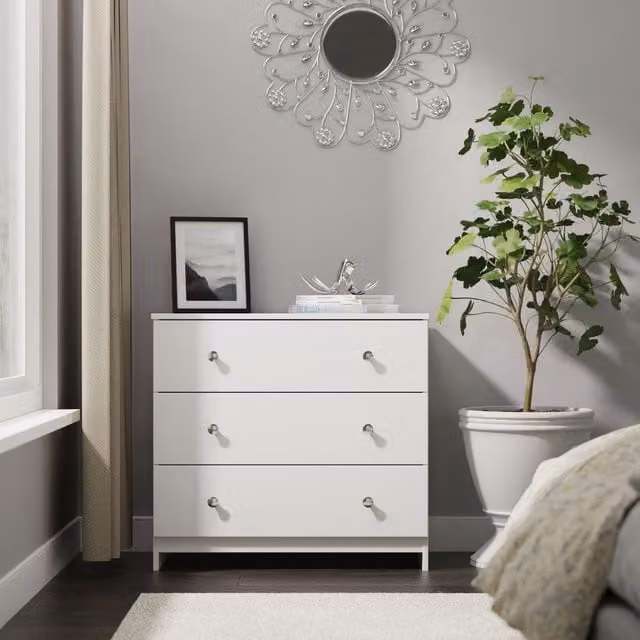 Ready Assembled 2 U Newlyn 3 Drawer Chest in White