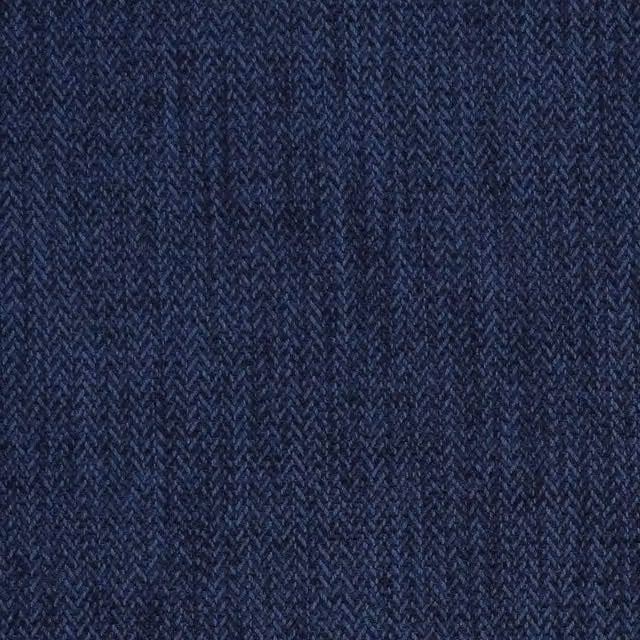 Ante Decor Herringbone Graphic Fabric in Navy Blue