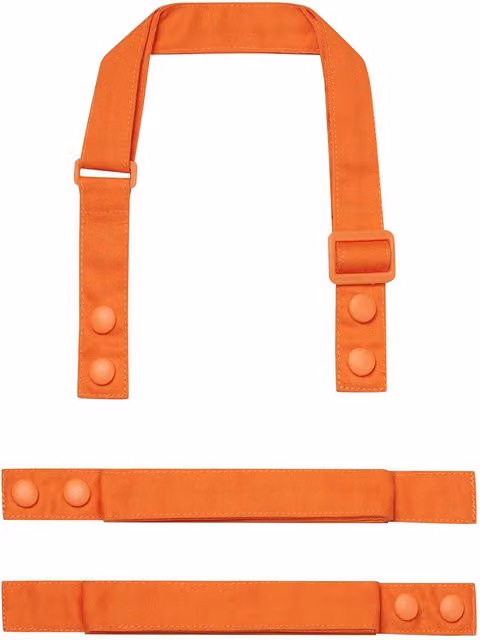 Premier Swap & Pop Customizable Unisex Apron Straps in Orange