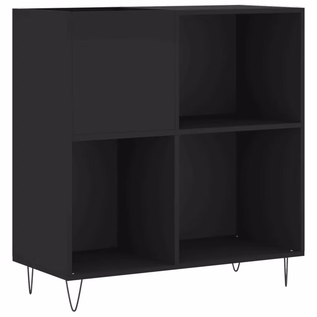 Berkfield Home Industrial Record Cabinet in Black, W/D/H: 84.5 x 38 x 89 cm – 2