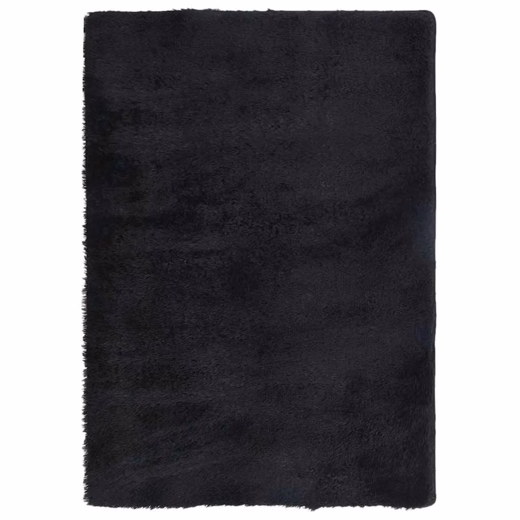 Berkfield Home NAVARRA Shaggy High Pile Rug, Black, W: 120 cm, D: 170 cm – 2