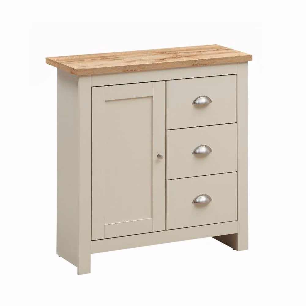 Timber Art Design Lisbon 1 Door 3 Drawer Storage Cabinet Sideboard in Beige – 2