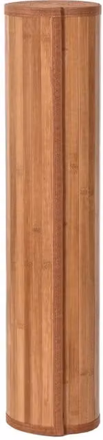 Berkfield Home Rectangular Bamboo Rug in Brown, W: 100 cm, L: 300 cm – 1