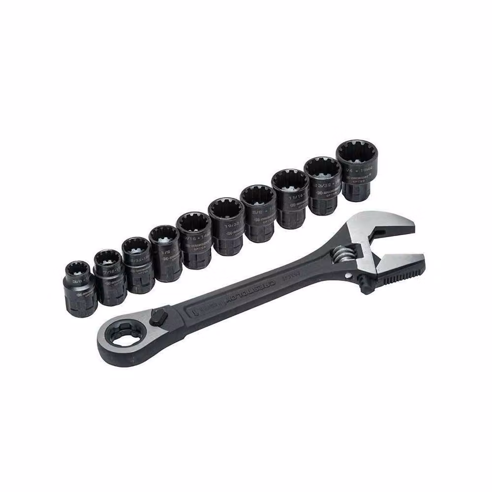 Crescent X6 Pass-Thru 11 Piece Adjustable Wrench Set in Black – 2