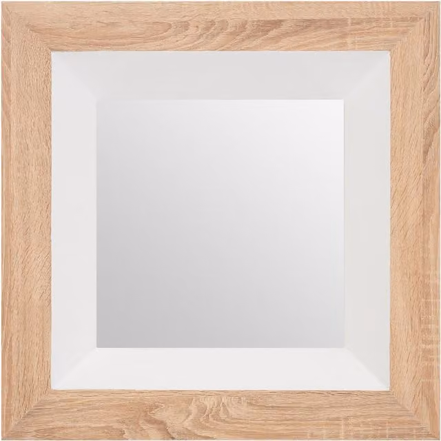 Orsina Roxy White Gloss Wood Wall Mirror