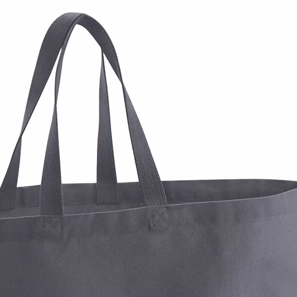 Westford Mill Canvas Oversized Tote Bag in Grey, W/D/H: 41.0 x 16.0 x 56.0 cm – 2