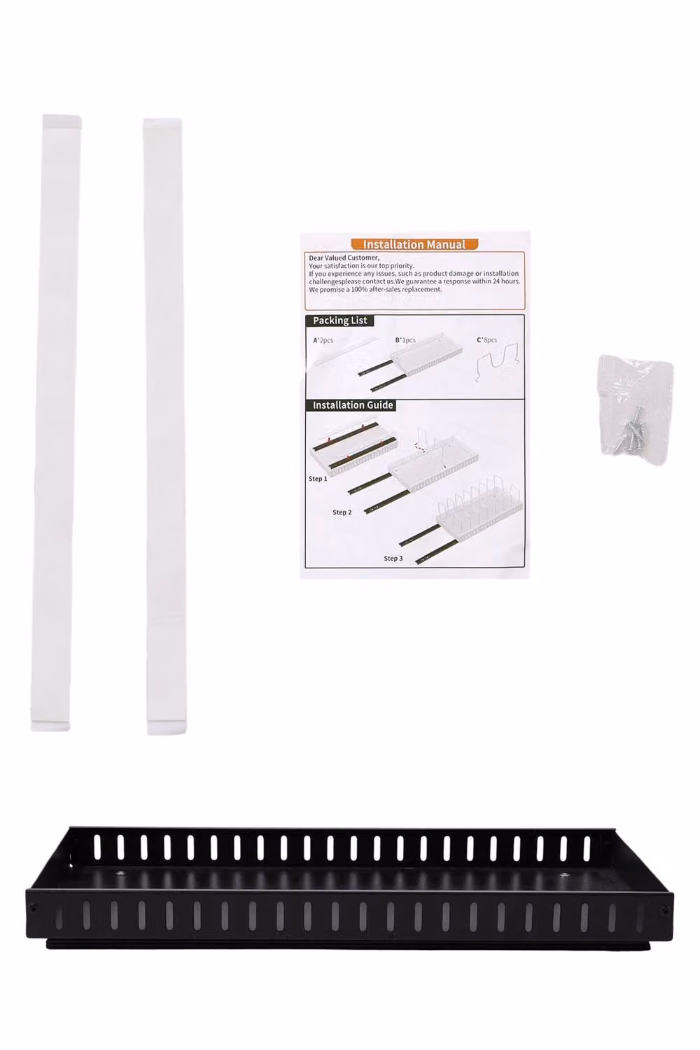 Living and Home Black Metal Pull-out Kitchen Cabinet Storage Rack and Spice Organiser – 3