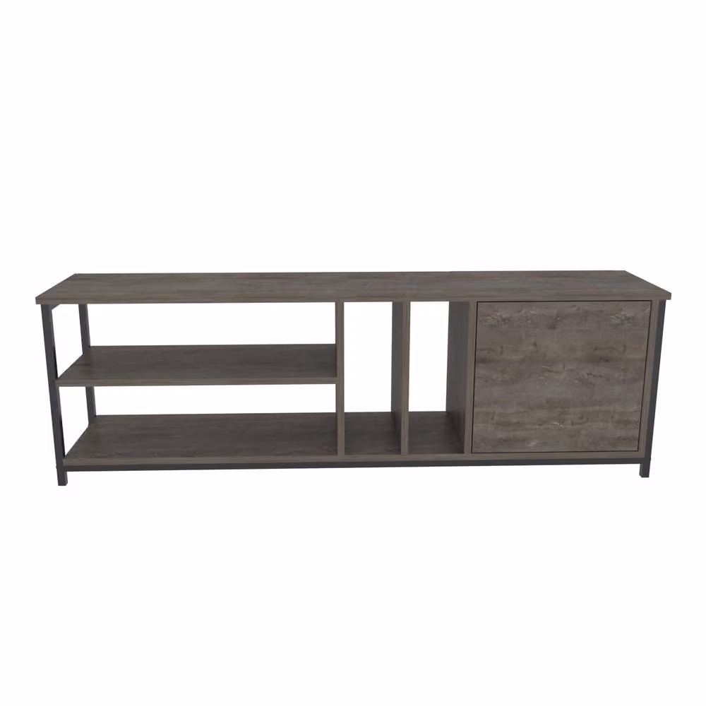 Decorotika Oneida Minimalist TV Unit in Grey and Black – 2