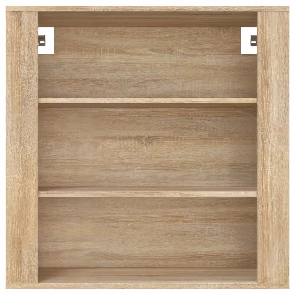 Berkfield Home Sonoma Oak Wall Cabinet in Beige, W/D/H: 80 x 33 x 80 cm – 2
