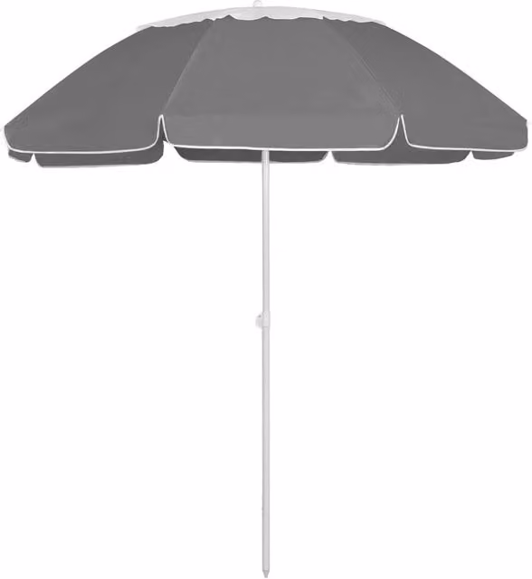 Berkfield Home Beach Umbrella in Anthracite and Black with 300 cm Diameter – 1
