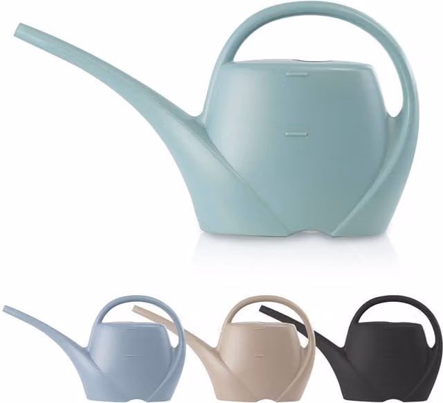 Geezy Long Spout Plastic Watering Can, 1.7 l, Grey