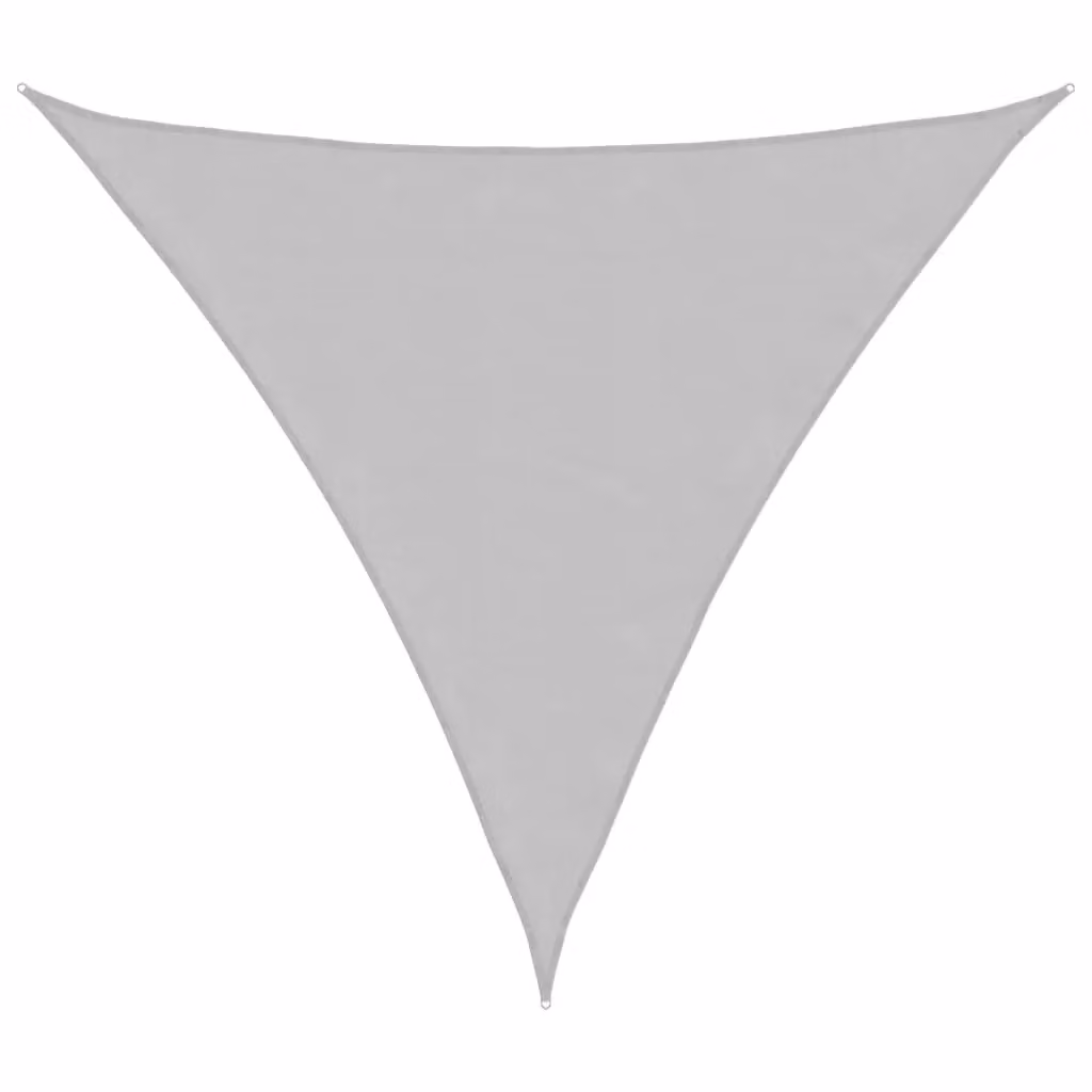 Berkfield Home Square Sun Shade Sail in Light Grey, 100% Polyester Oxford, W x D: 4.5 x 4.5 m