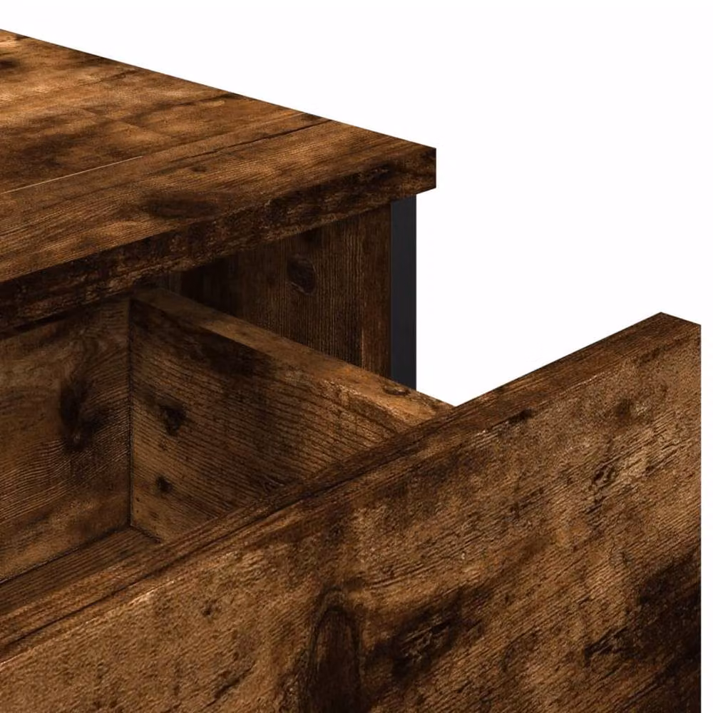 Berkfield Home Smoked Oak Sideboard in Brown, W/D/H: 97 x 32.5 x 74.5 cm – 7
